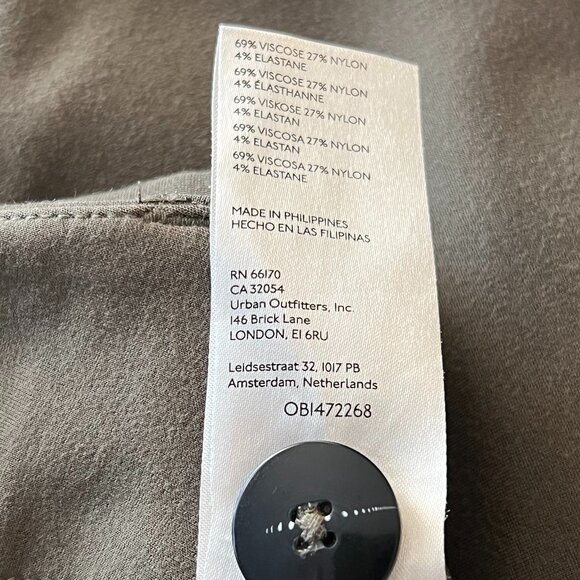 Anthropologie Maeve Colette Wide-Leg Cropped Pants, Olive, 32 - Picture 7 of 9